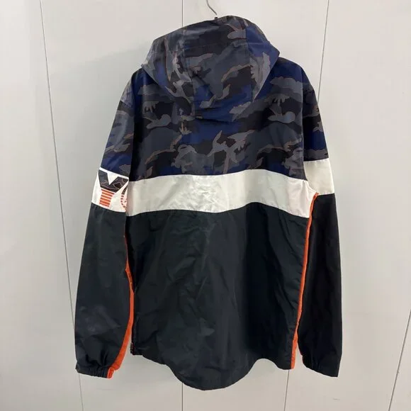 Superdry Ryley Overhead 1/4 Zip Jacket Smart Casual Lightweight Blue Camo Medium - Picture 7 of 11